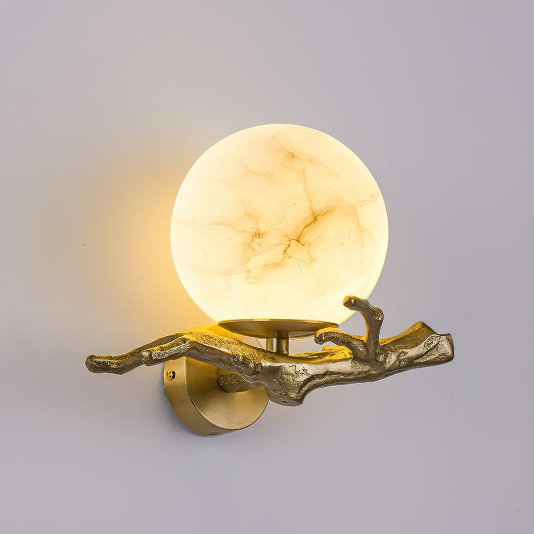 Retro Zweige Alabaster Wandleuchte