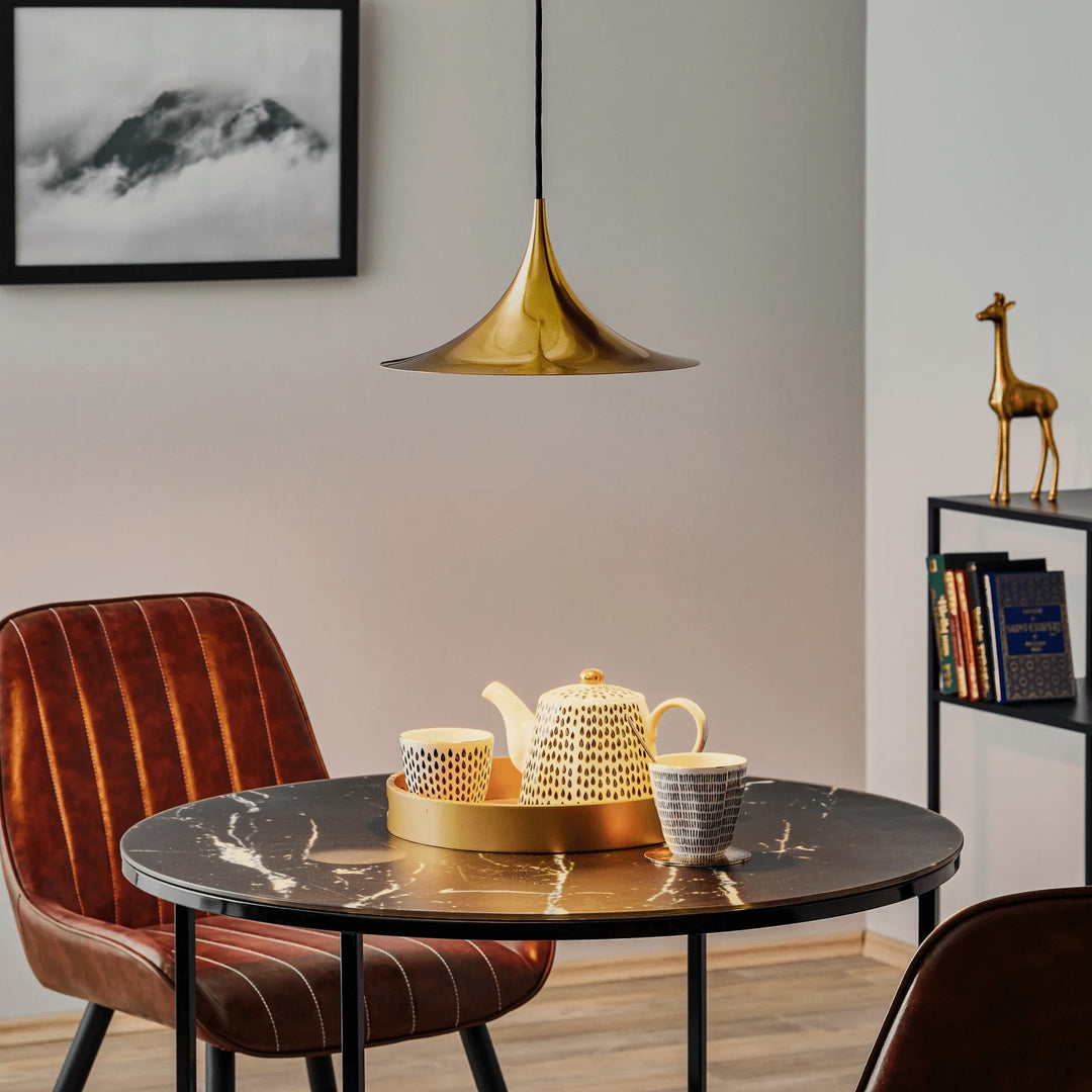 Arch-Shaped Aluminum Plug-In Pendant Light