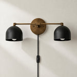 Charger l'image dans la visionneuse de galerie, Metio Dome Mid-Century Metal Plug-In Wall Light