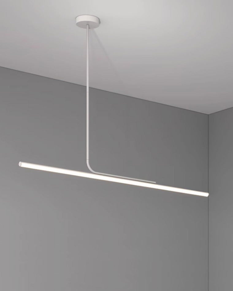 Lustre de salle à manger décoratif contemporain avec interrupteur à bouton-poussoir et peinture blanche