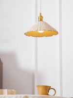 Bild in Gallery-Viewer laden, Textured Cement Gold Plug-In Swag Pendant