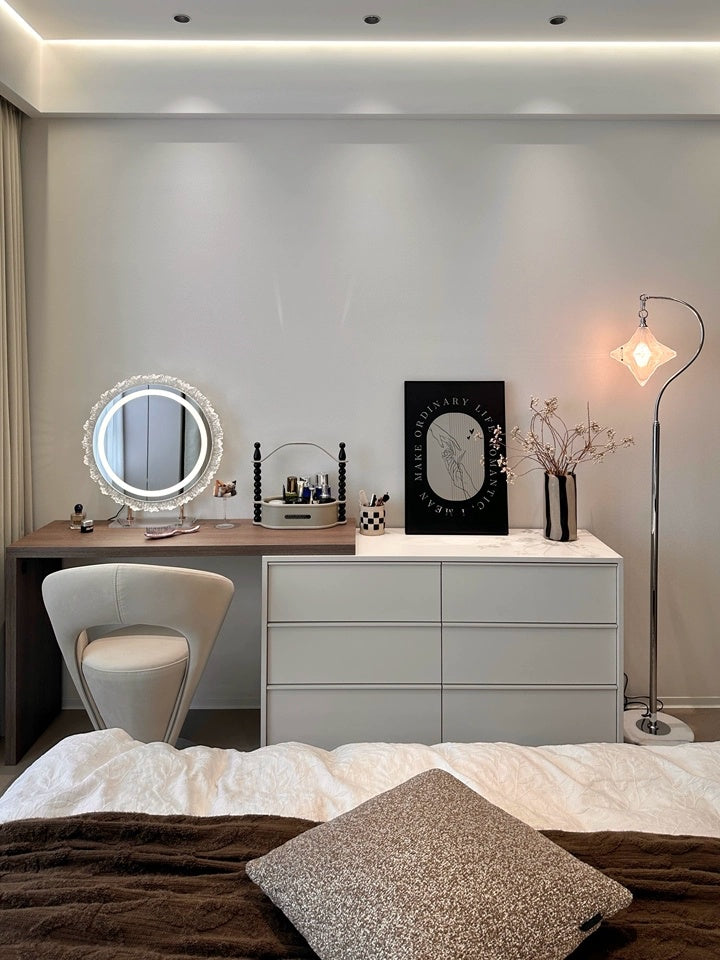 Lámpara de pie Art Déco Star: Lámpara de pie moderna para espacios de estar – Astris Orion 