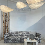Charger l'image dans la visionneuse de galerie, White Silk Cloth Plug-In Pendant Lamp