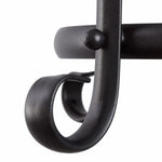Load image into Gallery viewer, Curved black iron scrollwork detail