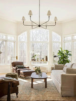 Load image into Gallery viewer, Sleek Chandelier Featuring Layered Linear Silhouette
