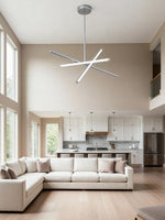Load image into Gallery viewer, Voro Led Rod Chandelier - Linear Sputnik Modern Minimalist Lighting
