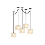 Bild in Gallery-Viewer laden, Frosted Alabaster Multi-Light Hardwired Chandelier