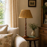 Load image into Gallery viewer, Vintage Floral Pleated Shade Table Lamp