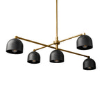 Load image into Gallery viewer, Farmhouse Chandelier – Mid Century Brass Swing Arm Chandelier For Living Room
