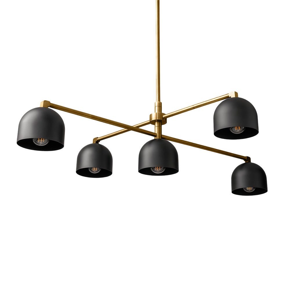 Farmhouse Chandelier – Mid Century Brass Swing Arm Chandelier For Living Room