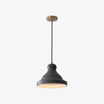 Load image into Gallery viewer, Gray metal dome pendant lamp product view