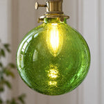 Charger l'image dans la visionneuse de galerie, Bubble Glass Brass Pendant Light