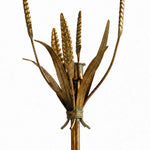 Cargar imagen en el visor de la Galería, Vintage Brass Wheat Floor Candle Holder