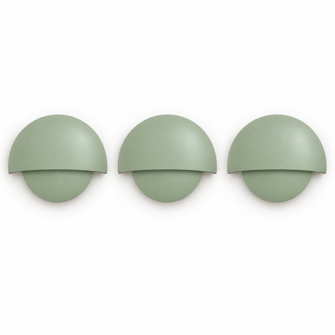 Downward Beam Half Dome Aluminium Wall Light