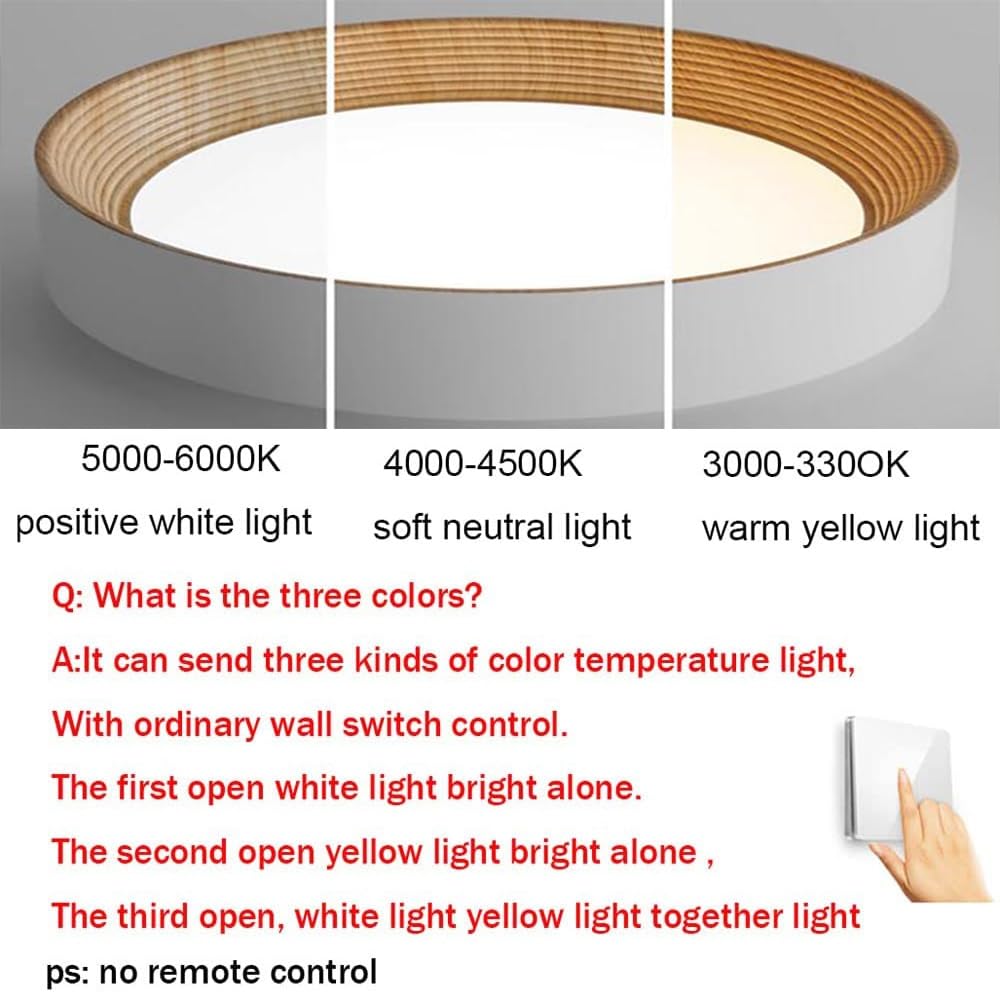 Plafonnier rond à LED minimaliste