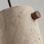 Cargar imagen en el visor de la Galería, Wabi-Sabi Travertine Cylinder Pendant Light