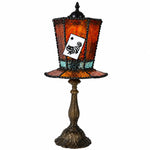 Load image into Gallery viewer, Cat Fairy Card Amber Yellow decorative table lamp
