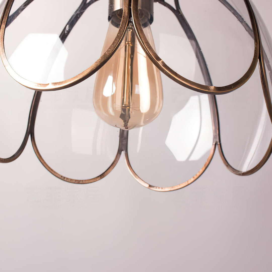 Lampe à suspension rétro Lotus