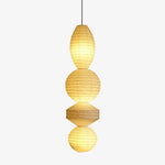 Bild in Gallery-Viewer laden, Stacked Ribbed Paper Swag Pendant Light