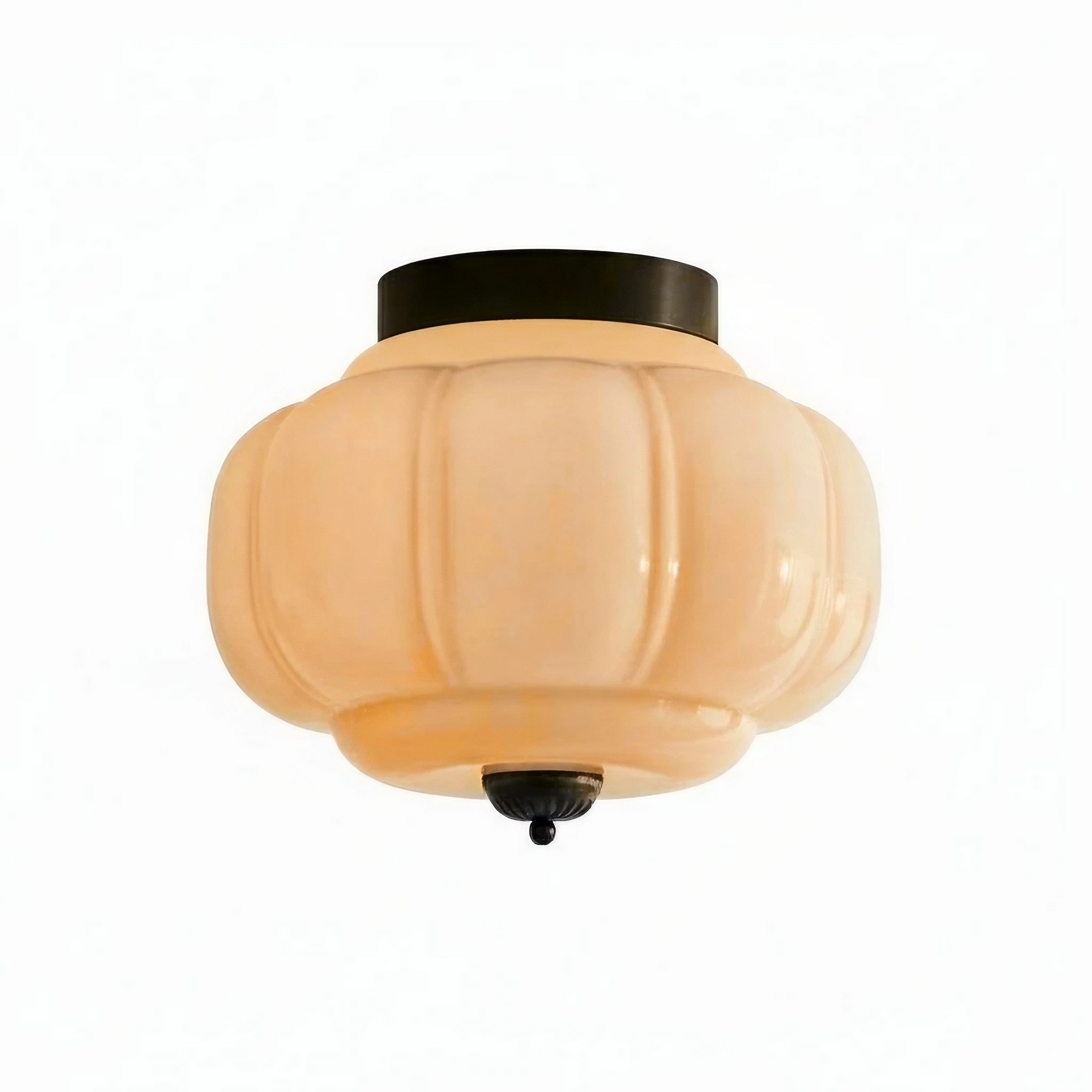 Eloise Flush Mount Milk Glass Ceiling Light – Modern Accent Lighting with Artistic Glass Shade