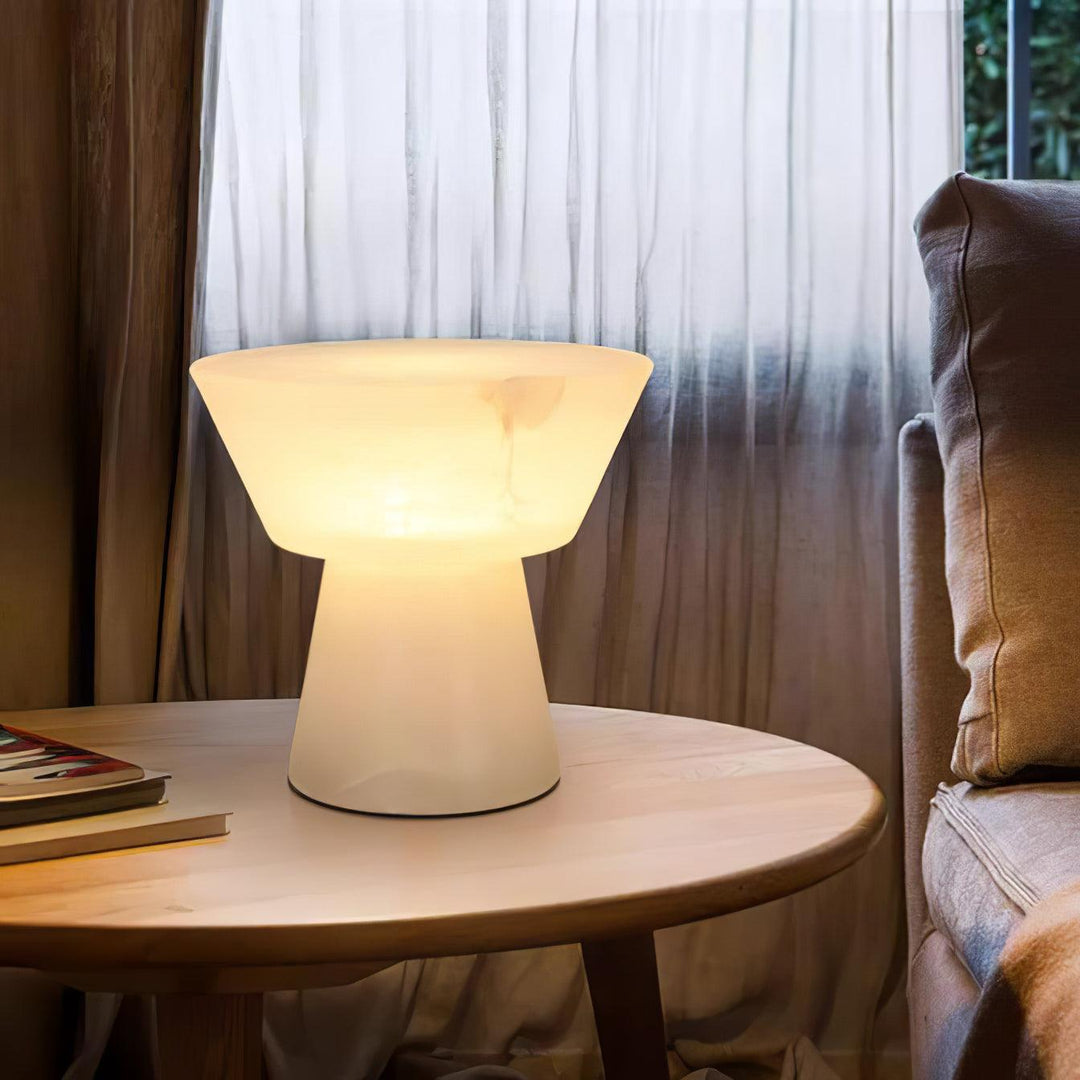 Beta Marmor Alabaster Tischlampe
