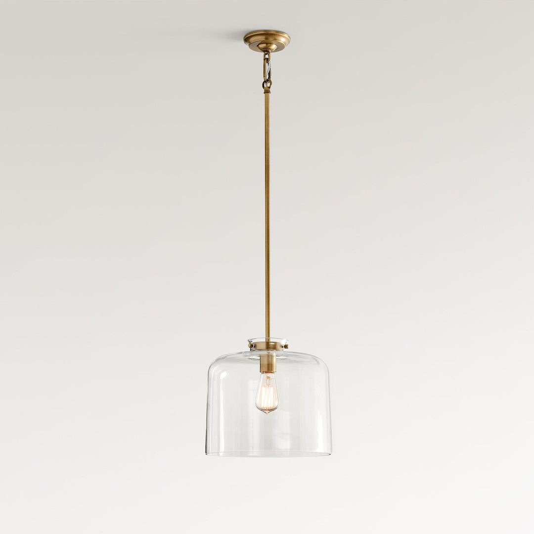 Sterling Minimalist Glass Pendant Collection - Vintage Brass Lighting Design