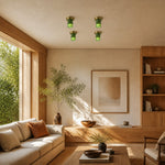 Bild in Gallery-Viewer laden, Four Jade Lamps ceiling lamps in a warm living area