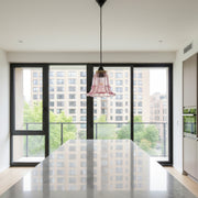 Suspension en Verre Classique Solmira - Lampe Suspendue Décorative Facile à Installer pour Salon et Entrée