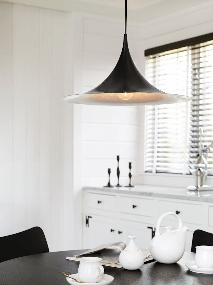 Arch-Shaped Aluminum Plug-In Pendant Light