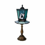 Load image into Gallery viewer, Cat Fairy Card Aqua Blue decorative table lamp