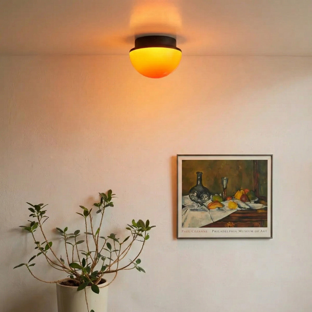 Plafonnier LED en Acrylique Sunset Glow avec Dôme d’Ambiance pour Salon et Chambre