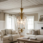 Charger l'image dans la visionneuse de galerie, Suspension Kerise à abat-jour en verre élégant - Lumière d'ambiance design pour espaces ouverts ou salons