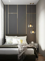 Bild in Gallery-Viewer laden, Copper-Plated Glass Plug-In Swag Pendant