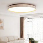 Load image into Gallery viewer, Ultra-thin Round Travertine Ceiling Lamp