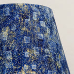 Load image into Gallery viewer, Gilt Blue Fabric Ceramic Table Lamp