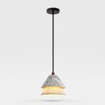 Bild in Gallery-Viewer laden, Grey Stone Pendant Light with Paper Diffuser