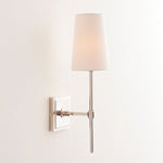 Load image into Gallery viewer, Derlina White Linen Shade Sconce – Classic Single To Triple Wall Light
