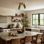 Load image into Gallery viewer, W-3433 natural jade flush mount ceiling light image 7