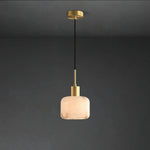 Bild in Gallery-Viewer laden, Velia Eichel Alabaster Minimalistische Pendelleuchte