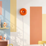 Cargar imagen en el visor de la Galería, Amber Glass Ring LED Plug-In Wall Lamp