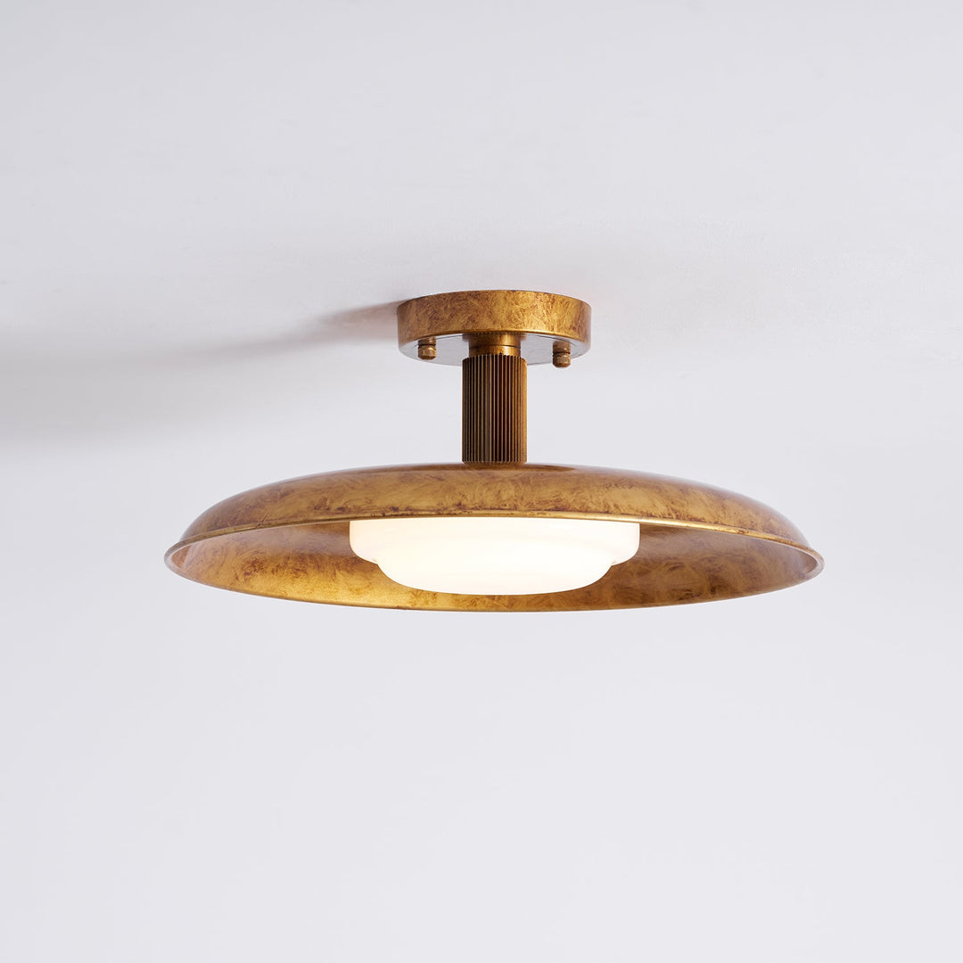 Plafonnier panneau plat style couvercle de casserole