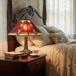 Load image into Gallery viewer, TiffStar Stained Glass Table Lamp – Vintage Style Stained Glass Suitable for Bedrooms and Living Rooms
