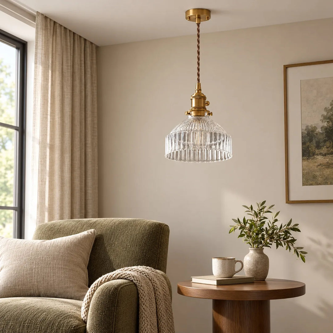 Colored Glass Pendant Light