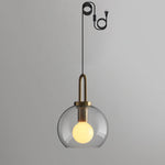 Bild in Gallery-Viewer laden, Copper-Plated Glass Plug-In Swag Pendant