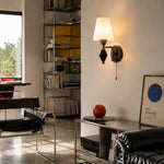 Cargar imagen en el visor de la Galería, Living room scene with wall-mounted glass sconce