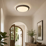 Load image into Gallery viewer, Flush mount ceiling fan light installed in a bedroom