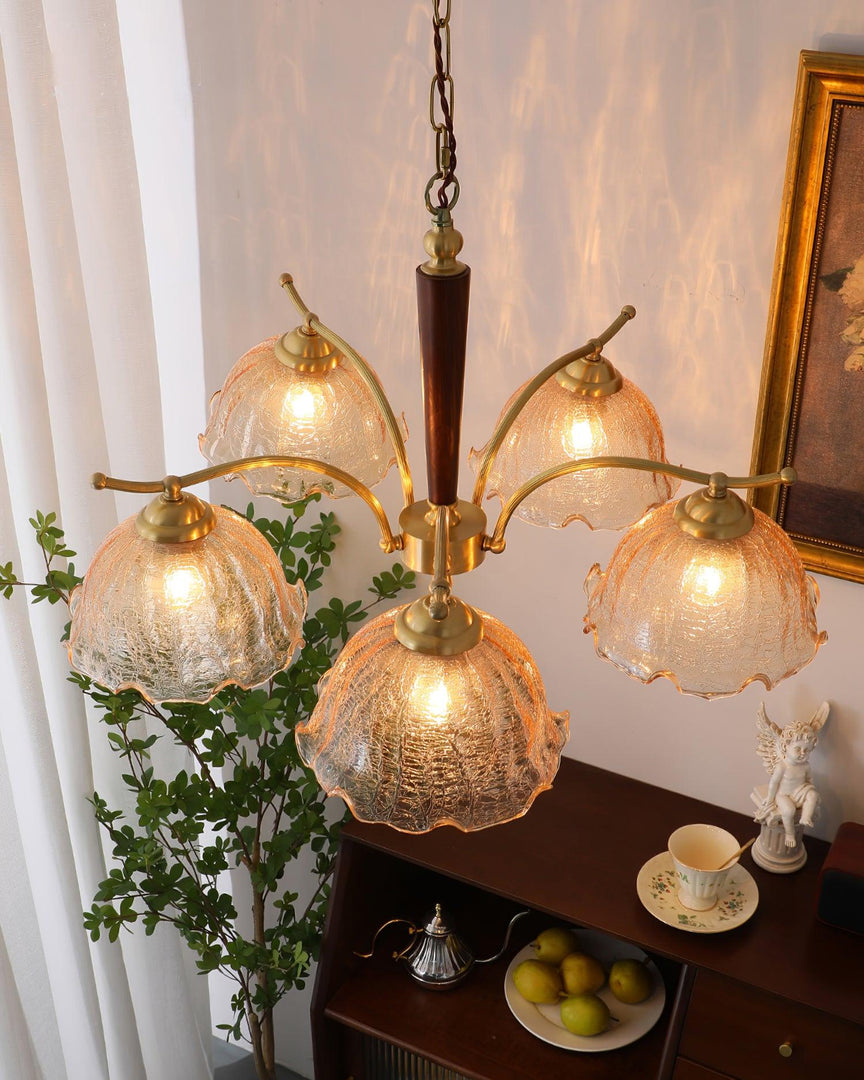Lustre vintage en verre de Murano