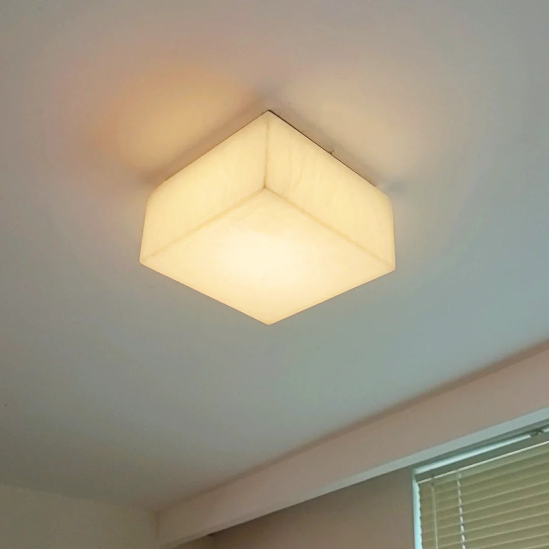 Luz de techo minimalista Rivage de alabastro