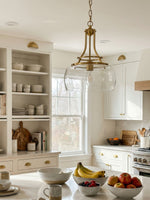 Load image into Gallery viewer, Lirra Clear Glass Dome Pendant Light - Vintage Industrial Style for Entryway U10