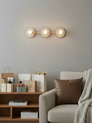 Applique murale minimaliste à 3 lumières – Plusieurs options de couleurs disponibles